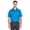 PACIFIC BLUE, variant on UltraClub Men's Cool & Dry Elite Mini-Check Jacquard Polo - 8305