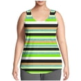 thumbnail image 1 of WRKEKC Débardeurs d'Été pour Femmes Imprimé Floral Col Rond Décontracté Grande Taille Cami pour Tenues d'Été et de Plage, 1 of 7