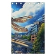 thumbnail image 5 of Anime Dragonfly and City Blackout Curtains for Living Room Bedroom 55W x 72/84L Insulated Window Drapes 2 Panels, 5 of 6