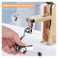 thumbnail image 4 of Grifo universal de 1080° con filtro antisalpicaduras, cabezal rociador giratorio, extensión para grifo de lavabo de cocina, boquilla con brazo robótico, fácil de instalar., 4 of 7