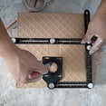 thumbnail image 5 of Wohao Multi-Angle Measuring Ruler with Positioning Hole, 6-Sided Aluminum Alloy Folding Ruler,Template Measuring Tool,Black，JUN, 5 of 5
