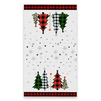 Beautynvta Christmas Kitchen Towel, White Christmas Tree Snowflake Printed Kitchen Towels Dish Towels, Winter Holiday Hand Towels for Hotel Beach Gym Spa, 18''x26''