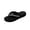 Black, variant on Wensltd Women Flip Flops Striped Plush Upper Flat Soft House Slippers Casual Indoor Shoes for Autumn Winter Wear