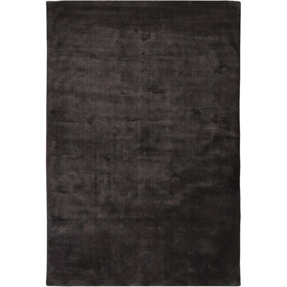 Hand-Woven Contemporary Rug 7'9 Round Charcoal Brown
