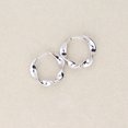 thumbnail image 5 of BERRICLE Sterling Silver Woven Medium Fashion Hoop Earrings for Women, Rhodium Plated 0.63 inch, 5 of 8
