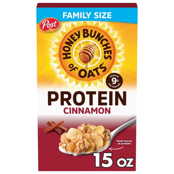 Honey Bunches of Oats Protein Cinnamon Cereal - 15 oz