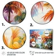 thumbnail image 3 of Designart "Colorful Palm Trees composition IX" Palm Trees Canvas Print, 3 of 5