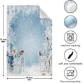 thumbnail image 5 of Christmas Snowman Kitchen Dish Towels 4 Pack Absorbent Hand Towels, Lint-Free 18"x28" Bullfinches On Fence Dishcloths Fast Drying for Cooking Baking Home Clean, 5 of 7