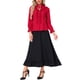 thumbnail image 2 of Blusa Victoriana para Mujer Allegra K, Camisa Gótica de Manga Larga con Volantes y Botones, Talla L, Rojo Oscuro, 2 of 5