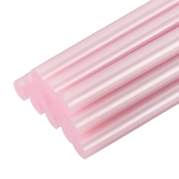 Uxcell Mini Hot Glue Sticks for Glue Gun 200mm x 7mm Metallic Pink 12pcs