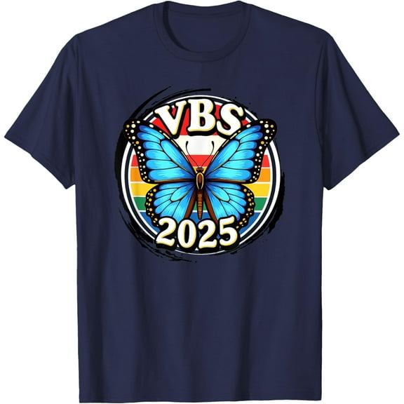 Sam Soft VBS 2025 Magnified Vacation Bible School Butterfly VBS Team T-Shirt
