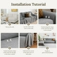 thumbnail image 6 of Sectional Couch Covers for Sectional Sofa L Shaped Sofa Cover Blanket 2 Pieces L Shape Furniture Protector for Pets Dogs (Light Grey, XXX-Large), 6 of 17