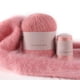thumbnail image 1 of Bufandas Mano Hilado Hilado Bola Set Hat Socks Crochet Hilo Kit 2 Strand Winter Winting Supplies Accesorio Accesorio Oscuro Pink 50g 20g Scienceny HA010947-09, 1 of 6
