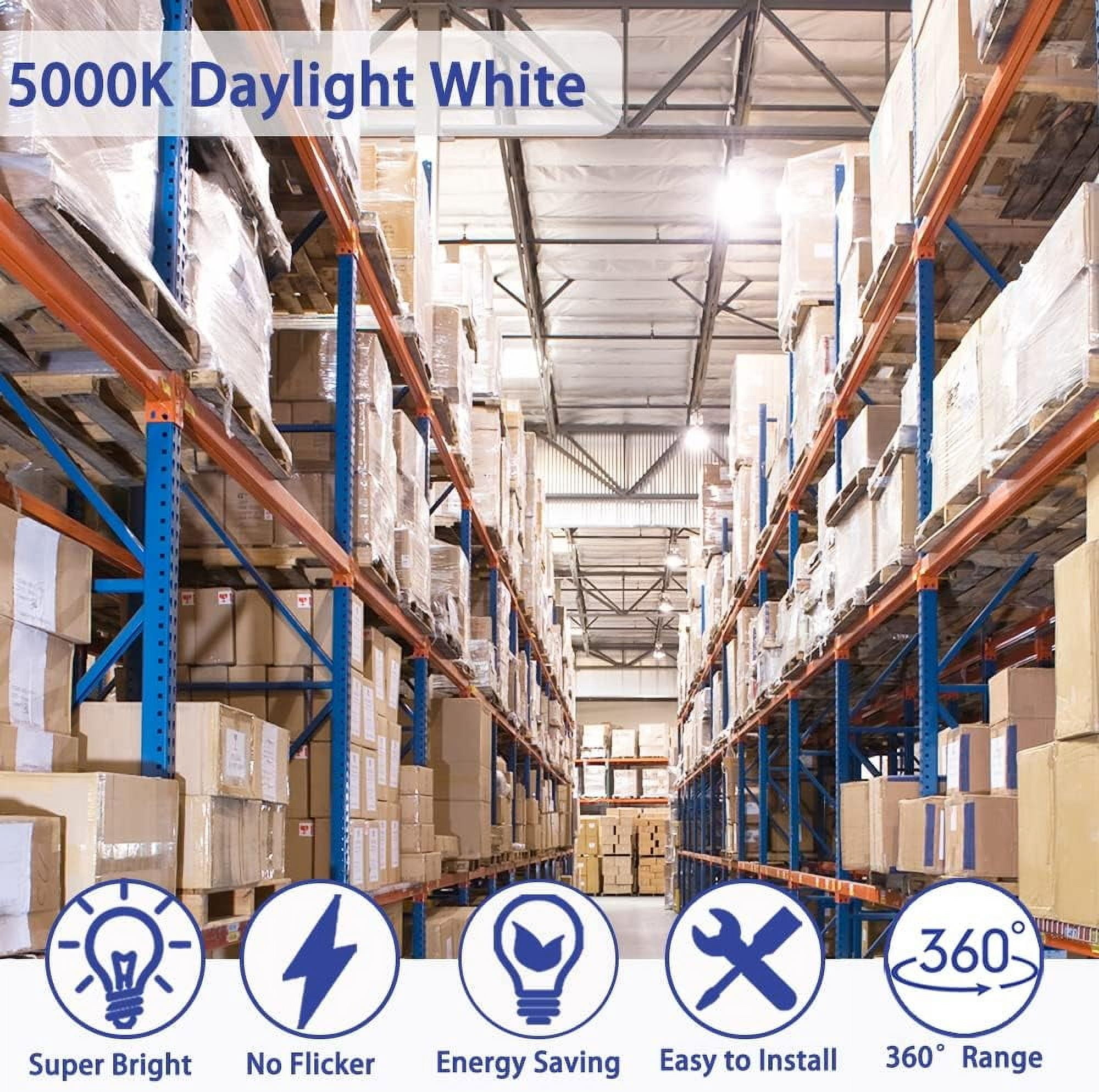 2-Pack 100W LED Corn Bulb, E26/E39 Mogul Base Lamp, 14000LM,5000K Daylight,AC85-265V, Replacement 350-400 Watt Metal Halide HID HPS CFL.