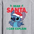 thumbnail image 3 of Lilo & Stitch - Dear Santa I Can Explain - Men's Long Sleeve T-Shirt, 3 of 5