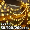 thumbnail image 2 of 2024 New Solar Crystal Globe LED String Lights LED Solar Outdoor Light IP65 Fairy Light Christmas Garland for Garden Party Decor, 2 of 9