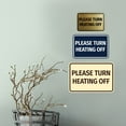 thumbnail image 4 of Signs ByLITA Classic Framed Please Turn Heating Off Door or Wall Sign | Eco-Friendly Home Sign (Red) - Large, 4 of 9