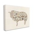 thumbnail image 3 of Stupell Industries Traditional Floral Pattern Sheep Animals & Insects Painting Gallery Wrapped Canvas Print Wall Art, 40 x 30, 3 of 7