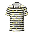 thumbnail image 2 of Daiia Lemon_1 Pattern Men’s Polo Shirts,Solid Deck Shirt,Classic Fit, Breathable Cotton Polo for Casual and Sport Wear-, 2 of 9