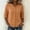*Orange, variant on Women's Lace Panel V Neck Button Down Elbow Sleeve Shirt,Solid Color Casual Blouse Yellow,Women's Plus M