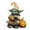 C, variant on XMMSWDLA Halloween Alien with Pumpkin Decorations LED Lighted Halloween Blow Ups for Halloween Party Indoor Outdoor Garden Yard Decor