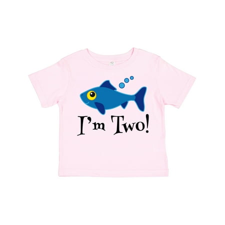 

Inktastic 2nd Birthday Party Fish Gift Toddler Boy or Toddler Girl T-Shirt