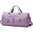thumbnail image 1 of LHSHID Duffel Bag for Women Large Waterproof Gym Bag Lightweight Travel Overnight Shoulder Bag Training Bag with Shoe Compartment, 1 of 6