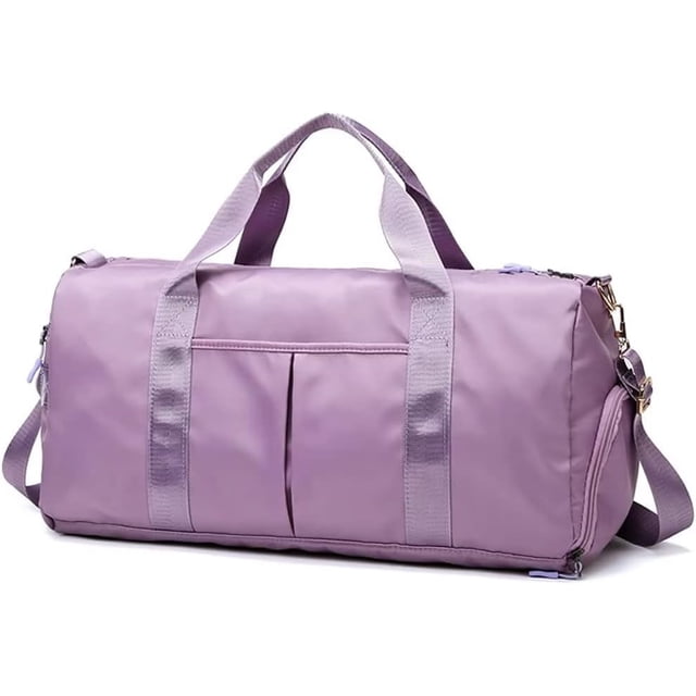 LHSHID Duffel Bag for Women Large Waterproof Gym Bag Lightweight Travel Overnight Shoulder Bag Training Bag with Shoe Compartment