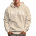 thumbnail image 4 of Men's 100% Cotton SEATTLE Hoodie 330g Thick Pocket Hood, 4 of 16