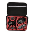 thumbnail image 2 of Étui de Rangement Portable Sac de Transport Valise Sac à Bandoulière Rouge, 2 of 9