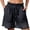 *Dark Gray, variant on ClodeEU Women's High Waisted Stretch Drawstring Boho Wide Leg Shorts with Lace ,Casual Summer Short Dark Gray,Womens Plus S