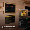thumbnail image 4 of MIKOLO Far Infrared Sauna Home Sauna Spa Room Canadian Hemlock Wood 1000W Indoor Saunas Low EMF with Control Panel,Black, 4 of 5