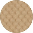 thumbnail image 1 of Ahgly Company Machine Washable Indoor Round Transitional Khaki Gold Area Rugs, 5' Round, 1 of 7
