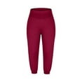 thumbnail image 5 of Hvot&aat Women Super Soft Modal Harem Pants Yoga Sports Dance Pilates Capri Lounge Pants Solid Color High Waist Pants, 5 of 6