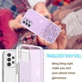 thumbnail image 3 of Compatible with Samsung A53 5G Case Glitter Clear Sparkly Cases Shockproof Samsung Galaxy A53 5G Phone Case for Women Silicone Cute Slim Bling Protective Case (Samsung A53 5G, Purple), 3 of 14