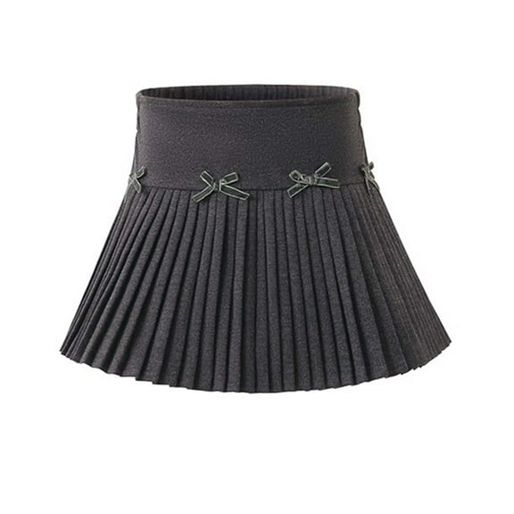 Karoyedx Girls Clothes Kids Girls Skirt Casual Mini Flare Plain Pleated Stretch Waist Skater Uniform Skirts Grey Size,3-4 Years