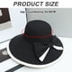 thumbnail image 2 of Sombrero de pescador de ala grande con circunferencia de la cabeza de 56-58 cm, para mujer, con lazo, para lavabo, para playa al aire libre, 2 of 5