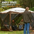 thumbnail image 4 of CLAM 9879 Tent, 140 x 140-Inch, Brown/Tan, 4 of 11