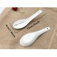 10 Pack White Ceramic Soup Spoons Perfect for Soup, Milk, Coffee