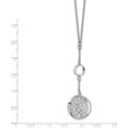 thumbnail image 4 of Sterling Silver Rhodium-plated Filigree w/1.5in ext. Necklace - 15.75"- Made In Italy Chain, 4 of 7