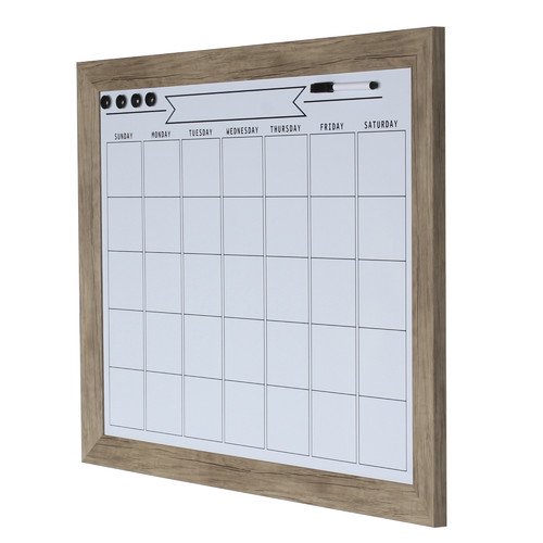 DesignOvation Beatrice Framed Magnetic Dry Erase Monthly Calendar, 23x29, Gray - Walmart.com designovation-beatrice-framed-magnetic-dry-erase-monthly-calendar-23x29-gray-walmart-com