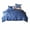 Blue, variant on Textured Bedding Set 3 Pieces Queen King Size Green Machine Washable Polyester