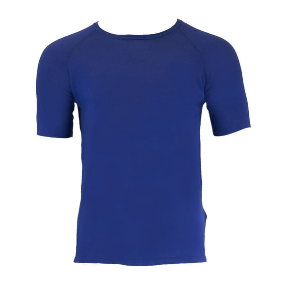 Gant Rugger Men's Cotton Silk Wool Knitted Tee (84190), Dark Ocean Blue, Medium