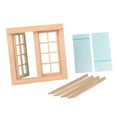 thumbnail image 3 of Ventana de casa de muñecas a escala 1/12, decoraciones para casa de muñecas, artesanía decorativa, muebles de casa de muñecas en miniatura para entusi, 3 of 9