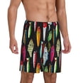 thumbnail image 5 of KLL Colorful Fishing Lures for Men's 1-Pack Shorts,Sleep Pajama Shorts for Men Soft Pj Shorts Men's Pajama Bottoms Sleepwear -4X-Large, 5 of 7