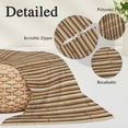thumbnail image 3 of Country Farmhouse Body Pillow Covers 20"x54", Vintage Plants Lines Pattern Brown Soft Brushed Microfiber Breathable Throw Pillow Covers, Pillowcase with Zipper for Couch Sofa Bedroom Living Room, 3 of 9