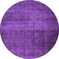 thumbnail image 1 of Ahgly Company Indoor Round Abstract Purple Contemporary Area Rugs, 6' Round, 1 of 4