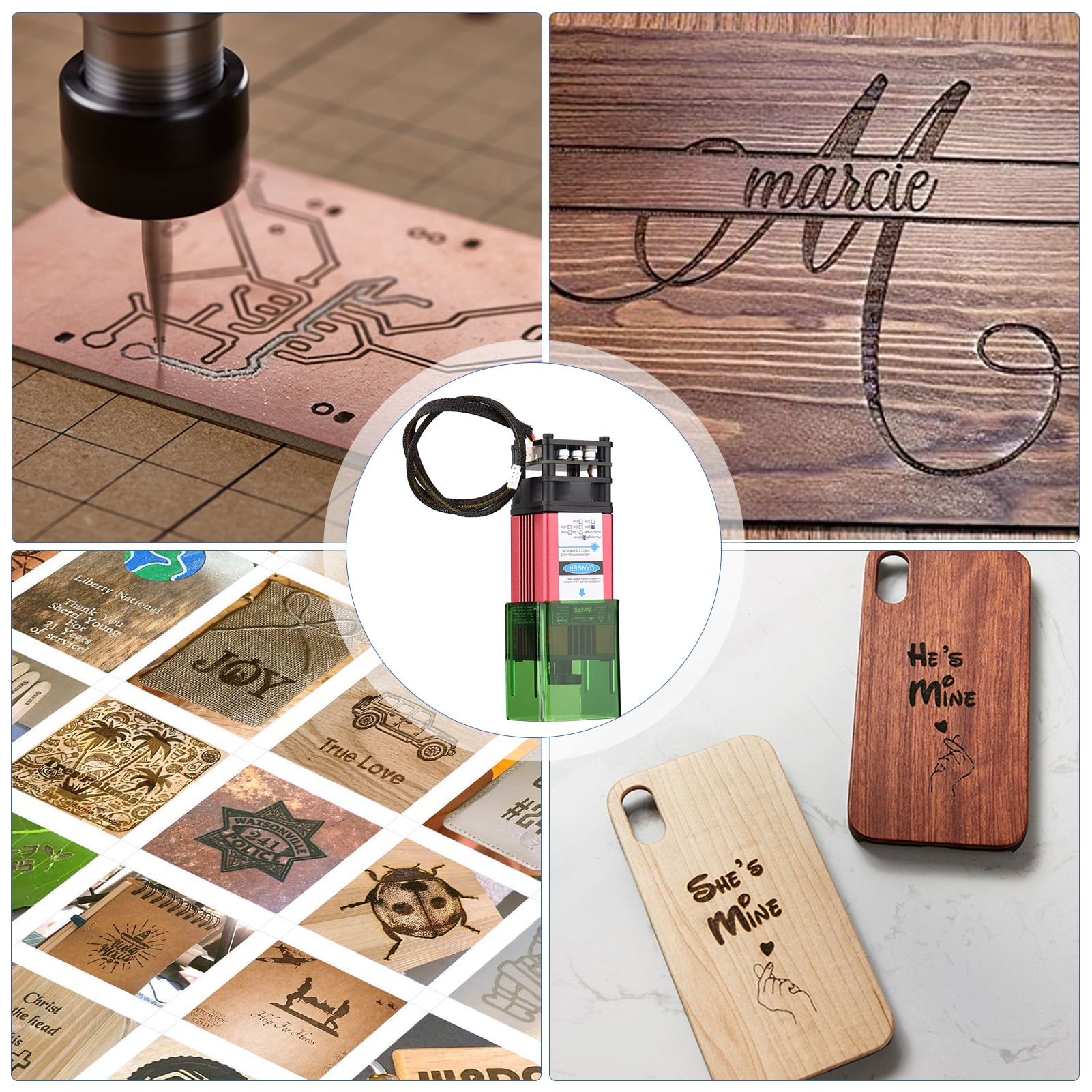 Engraving Module,Cover Adjustable 450nm 20w Speed Cutter Printer Router Router Diy With Cover Leather Fabric 20w Cover Printer Router Craft Wood Adjustable Head Wood Leather