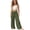 Army Green, variant on LYHaoo Girls Linen Pants Summer Casual Wide Leg Elastic Waist Drawstring Long Pants Kids Back to School Outfits(Green)