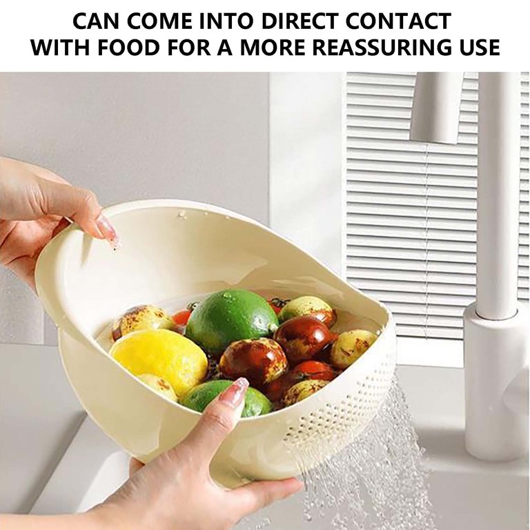 Strainers And Colanders Rice Washing Bowl With Strainer Quinoa Washer ...